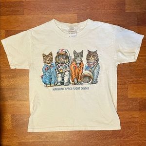 “SPACE KITTENS” VINTAGE 90’s NASA CROP TEE